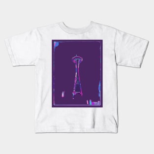 Artistic Seattle Space Needle Kids T-Shirt